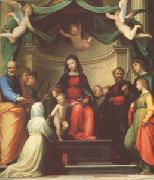 Fra Bartolommeo The Mystic Marriage of st Catherine of Siena,with Eight Saints (mk05) oil painting